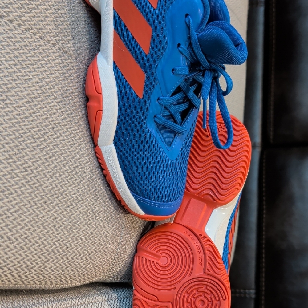 Adidas Kids Sneakers in Blue and Orange - Picture 6 of 7